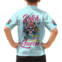 Skull Fairy Hawaiian Shirt Bitch I'm Not A Princess I'm The Fucking Queen - Wonder Print Shop