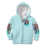 Skull Fairy Kid Hoodie Bitch I'm Not A Princess I'm The Fucking Queen - Wonder Print Shop