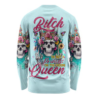 Skull Fairy Long Sleeve Shirt Bitch I'm Not A Princess I'm The Fucking Queen - Wonder Print Shop
