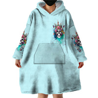 Skull Fairy Wearable Blanket Hoodie Bitch I'm Not A Princess I'm The Fucking Queen - Wonder Print Shop