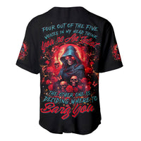 Rose Queen Baseball Jersey Four Out Of The Five Voices In My Head Think You re An Idiot - Wonder Print Shop