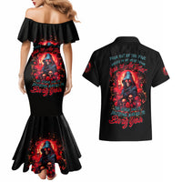 Rose Queen Couples Matching Mermaid Dress and Hawaiian Shirt Four Out Of The Five Voices In My Head Think You re An Idiot - Wonder Print Shop