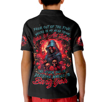 Rose Queen Kid Polo Shirt Four Out Of The Five Voices In My Head Think You re An Idiot - Wonder Print Shop