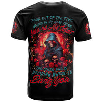 Rose Queen T Shirt Four Out Of The Five Voices In My Head Think You re An Idiot - Wonder Print Shop