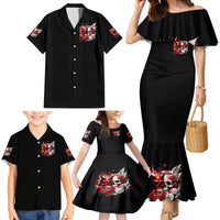 Couple Skull Family Matching Mermaid Dress and Hawaiian Shirt From Our First Kiss - Wonder Print Shop