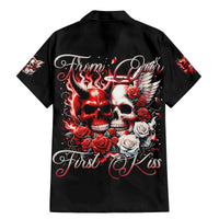 Couple Skull Family Matching Mermaid Dress and Hawaiian Shirt From Our First Kiss - Wonder Print Shop