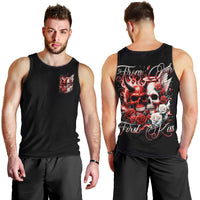 Couple Skull Men Tank Top From Our First Kiss - Wonder Print Shop