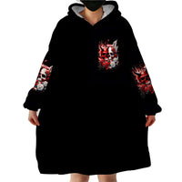 Couple Skull Wearable Blanket Hoodie From Our First Kiss - Wonder Print Shop