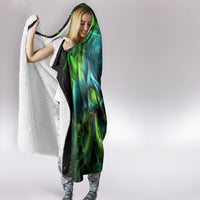 Flame Skull Hooded Blanket I'm Never Alone My Demons Are Wit Me 24/7