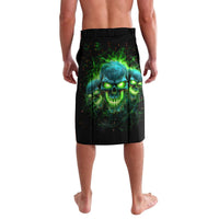 Flame Skull Lavalava I'm Never Alone My Demons Are Wit Me 24/7 - Wonder Print Shop