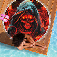 Rose Skull Beach Blanket Iam Sweet Girl But If You Piss Me Off - Wonder Print Shop