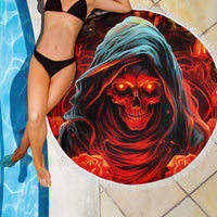 Rose Skull Beach Blanket Iam Sweet Girl But If You Piss Me Off - Wonder Print Shop