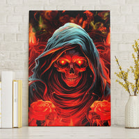 Rose Skull Canvas Wall Art Iam Sweet Girl But If You Piss Me Off - Wonder Print Shop