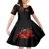 Rose Skull Family Matching Long Sleeve Bodycon Dress and Hawaiian Shirt Iam Sweet Girl But If You Piss Me Off - Wonder Print Shop