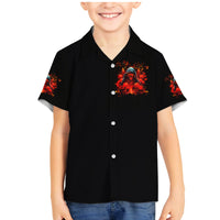 Rose Skull Family Matching Mermaid Dress and Hawaiian Shirt Iam Sweet Girl But If You Piss Me Off - Wonder Print Shop