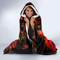Rose Skull Hooded Blanket Iam Sweet Girl But If You Piss Me Off
