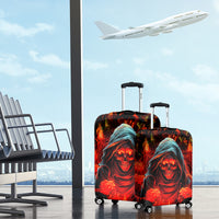 Rose Skull Luggage Cover Iam Sweet Girl But If You Piss Me Off - Wonder Print Shop