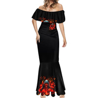 Rose Skull Mermaid Dress Iam Sweet Girl But If You Piss Me Off - Wonder Print Shop
