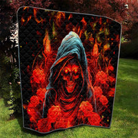 Rose Skull Quilt Iam Sweet Girl But If You Piss Me Off - Wonder Print Shop