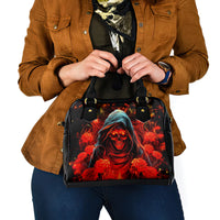 Rose Skull Shoulder Handbag Iam Sweet Girl But If You Piss Me Off