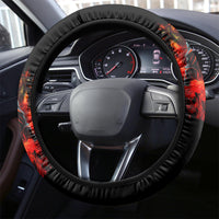 Rose Skull Steering Wheel Cover Iam Sweet Girl But If You Piss Me Off - Wonder Print Shop