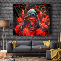 Rose Skull Tapestry Iam Sweet Girl But If You Piss Me Off - Wonder Print Shop