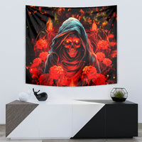 Rose Skull Tapestry Iam Sweet Girl But If You Piss Me Off - Wonder Print Shop