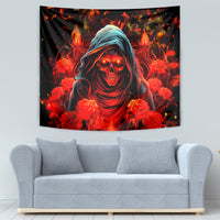 Rose Skull Tapestry Iam Sweet Girl But If You Piss Me Off - Wonder Print Shop