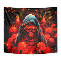 Rose Skull Tapestry Iam Sweet Girl But If You Piss Me Off - Wonder Print Shop