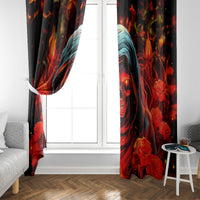 Rose Skull Window Curtain Iam Sweet Girl But If You Piss Me Off - Wonder Print Shop