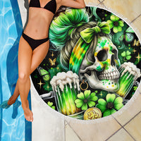 Irish Skull Beach Blanket Drink Up Bitches - Wonder Print Shop