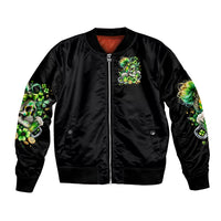 Irish Skull Bomber Jacket Drink Up Bitches - Wonder Print Shop