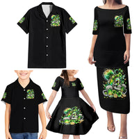 Irish Skull Family Matching Puletasi and Hawaiian Shirt Drink Up Bitches - Wonder Print Shop