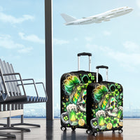 Irish Skull Luggage Cover Drink Up Bitches - Wonder Print Shop