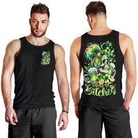 Irish Skull Men Tank Top Drink Up Bitches - Wonder Print Shop