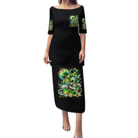 Irish Skull Puletasi Drink Up Bitches - Wonder Print Shop