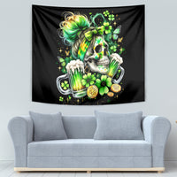 Irish Skull Tapestry Drink Up Bitches - Wonder Print Shop