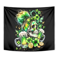 Irish Skull Tapestry Drink Up Bitches - Wonder Print Shop