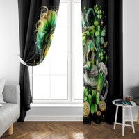 Irish Skull Window Curtain Drink Up Bitches - Wonder Print Shop