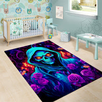 Rose Skull Area Rug Just So We Are Clear I'm Not Afraid Of You - Wonder Print Shop