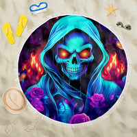 Rose Skull Beach Blanket Just So We Are Clear I'm Not Afraid Of You - Wonder Print Shop