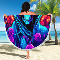 Rose Skull Beach Blanket Just So We Are Clear I'm Not Afraid Of You - Wonder Print Shop