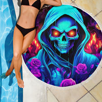 Rose Skull Beach Blanket Just So We Are Clear I'm Not Afraid Of You - Wonder Print Shop