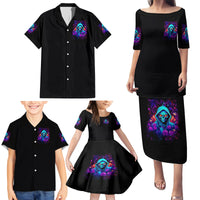 Rose Skull Family Matching Puletasi and Hawaiian Shirt Just So We Are Clear I'm Not Afraid Of You - Wonder Print Shop