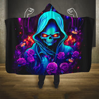 Rose Skull Hooded Blanket Just So We Are Clear I'm Not Afraid Of You
