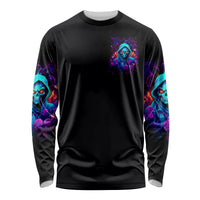 Rose Skull Long Sleeve Shirt Just So We Are Clear I'm Not Afraid Of You - Wonder Print Shop
