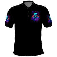 Rose Skull Polo Shirt Just So We Are Clear I'm Not Afraid Of You - Wonder Print Shop