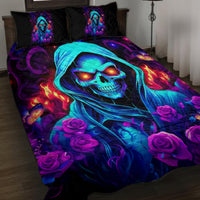 Rose Skull Quilt Bed Set Just So We Are Clear I'm Not Afraid Of You - Wonder Print Shop
