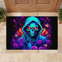 Rose Skull Rubber Doormat Just So We Are Clear I'm Not Afraid Of You - Wonder Print Shop