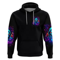 Rose Skull Zip Hoodie Just So We Are Clear I'm Not Afraid Of You - Wonder Print Shop